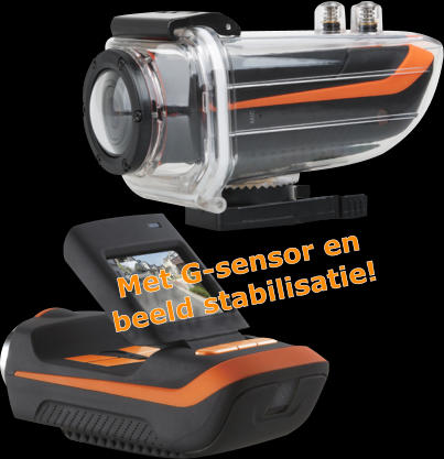 Met G-sensor en beeld stabilisatie!